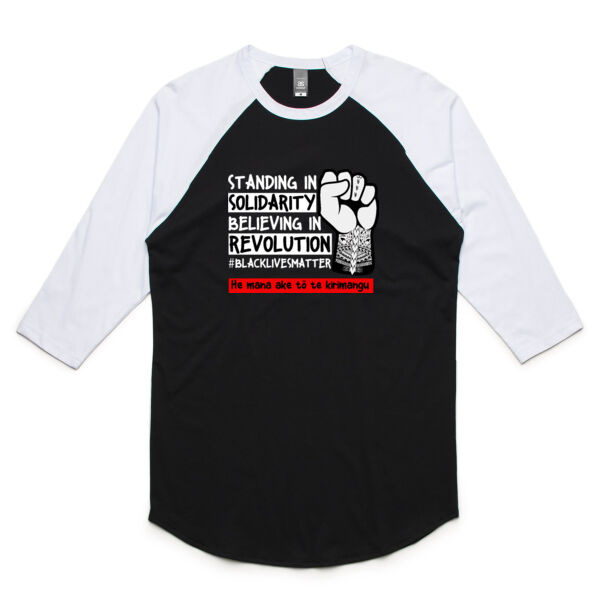 BLM Māori - Unisex Raglan Tee Thumbnail