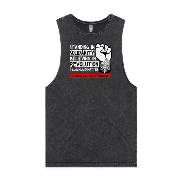 BLM Māori - Unisex Stone Wash Barnard Tank Thumbnail