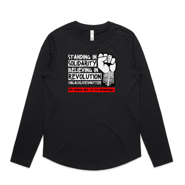 BLM Māori - Womens Curve Longsleeve Tee Thumbnail