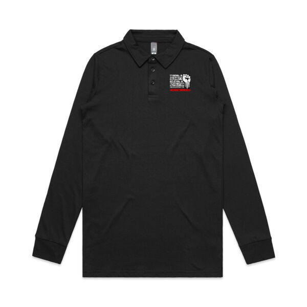 BLM Tokelau - Mens Chad Longsleeve Polo Thumbnail